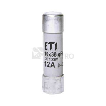 Arată detalii pentru Siguranță fuzibilă cilindrică CH10x38 gPV 12A/1000V DC Imagine Siguranță fuzibilă cilindrică CH10x38 gPV 12A/1000V DC