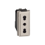 Imagine Priză modulară 2P+T 1M 10/16A Nisip