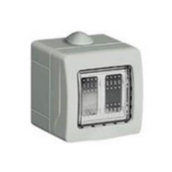 Imagine Doza aparentă modulară 2M gri IP55