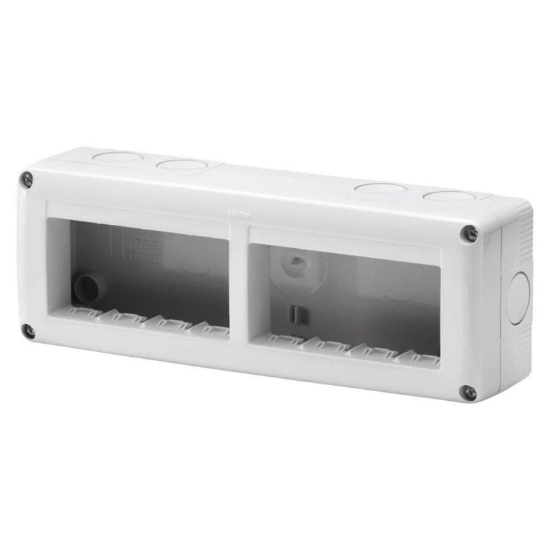 Imagine Doza aparat gips-carton Gewiss GW24406PM, modulară, 6 module, 182 x 73 x 50 mm