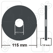 Imagine Disc de tăiere inox Bosch AS 60 T INOX BF, 115x1mm