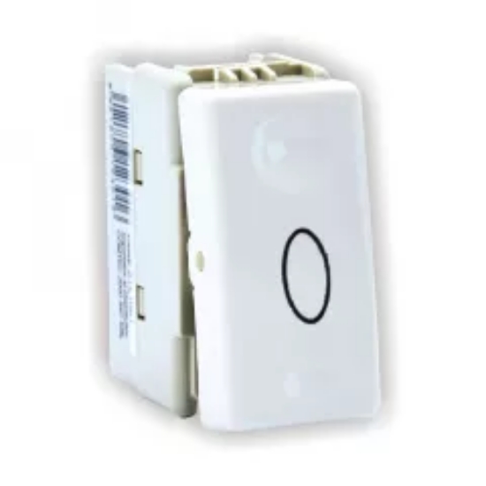 Imagine Întrerupător cap scară 16A modular 1M alb AM5003