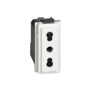 Imagine Priză standard italiană 2P+T 10/16A 250V albă Living Now