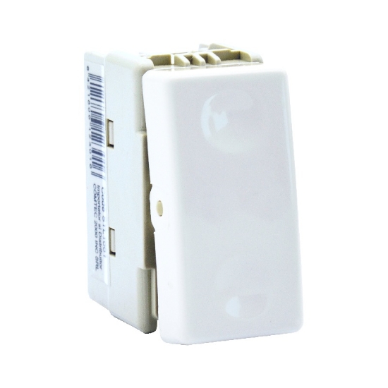 Imagine Întrerupător modular simplu alb Stil Premium Comtec