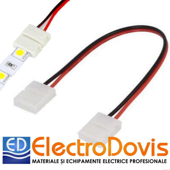 Imagine Conector pentru bandă LED monocoloră de 8mm