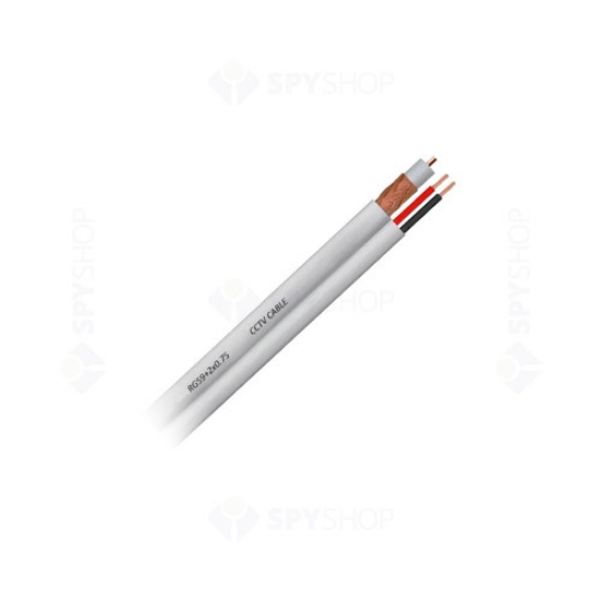 Imagine Cablu CCTV Coaxial RG6 + 2x0,75 mm² Alimentare, 100M