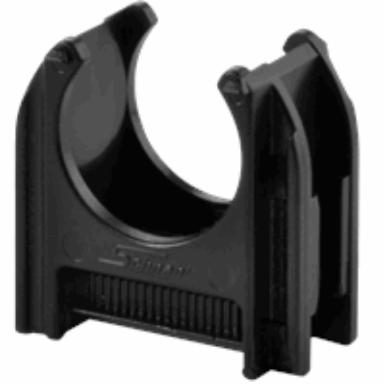 Imagine Clips pentru tub rigid negru HF stabilizat UV cu autostingere D25