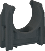 Imagine Clips pentru tub rigid negru HF stabilizat UV cu autostingere D25