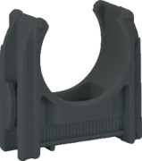 Imagine Clips pentru tub rigid negru HF stabilizat UV cu autostingere D25