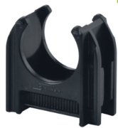 Imagine Clips pentru tub rigid negru HF stabilizat UV cu autostingere D25