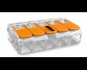 Imagine Clema de legătură rapidă WAGO 2273-203, 3x 0,5-2,5 mm², transparentă