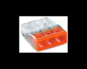 Imagine Clema de legătură rapidă WAGO 2273-203, 3x 0,5-2,5 mm², transparentă