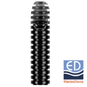 Imagine Tub flexibil PVC Ø13mm, negru, 50m/colac