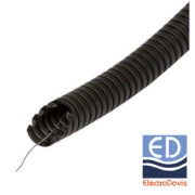 Imagine Tub flexibil PVC Ø13mm, negru, 50m/colac
