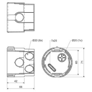 Imagine Doză de aparat/distribuție 73x73 KPR68/L Kopos