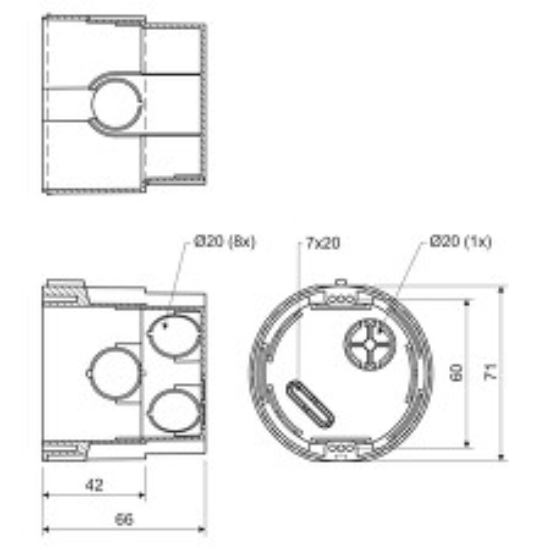Imagine Doză de aparat/distribuție 73x73 KPR68/L Kopos