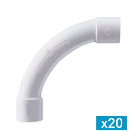 Imagine Cot strâns RK - IP40 - Fără halogen - Ø 25mm - Gri RAL7035