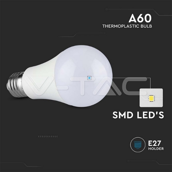 Imagine Bec LED V-TAC A60 E27 8.5W 6500K