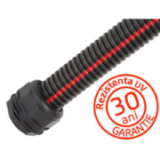 Imagine Tub gofrat cu pereti dubli 450N D40 HF stabilizat UV cu fir si cupla Extro