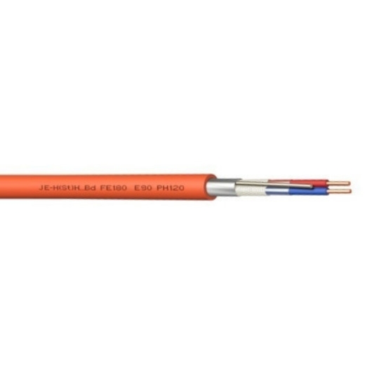 Imagine Cablu incendiu JE-H(St)H FE 180 E30/E90, 1x2x0.8mm, ecranat, rola 100 metri, EuroClass