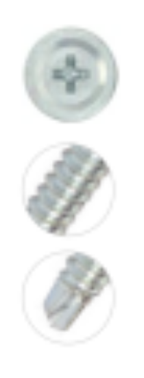 Imagine Șurub autoforant cu cap plat și șaibă, PH2, oțel, RAL 9002, 4.2 x 19 mm, 1000 bucăți