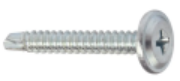 Imagine Șurub autoforant cu cap plat și șaibă, PH2, oțel, RAL 9002, 4.2 x 19 mm, 1000 bucăți