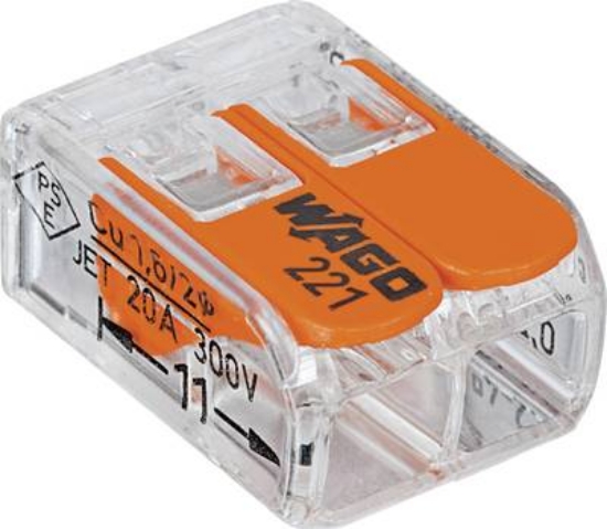 Imagine Conector rapid WAGO 221-412 cu pârghie, 2 intrări, 32A, 4mm²