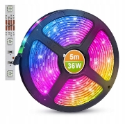 Imagine Bandă LED 7.2W 12V IP20 RGB+W 36 LED/m