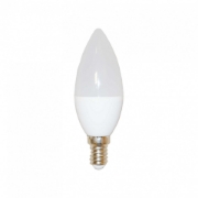 Imagine Bec LED 5W tip lumanare C37 E14 3000K lumina calda 380 lm