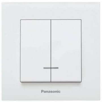 Arată detalii pentru Comutator cu LED Mec Silver Karre Plus Panasonic Imagine Comutator cu LED Mec Silver Karre Plus Panasonic