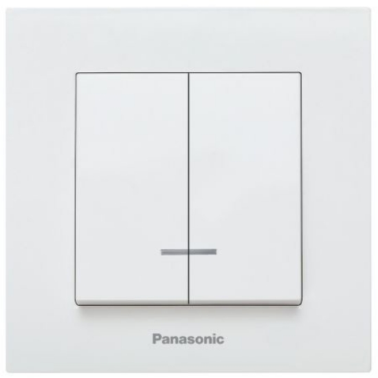 Imagine Comutator cu LED Mec Silver Karre Plus Panasonic