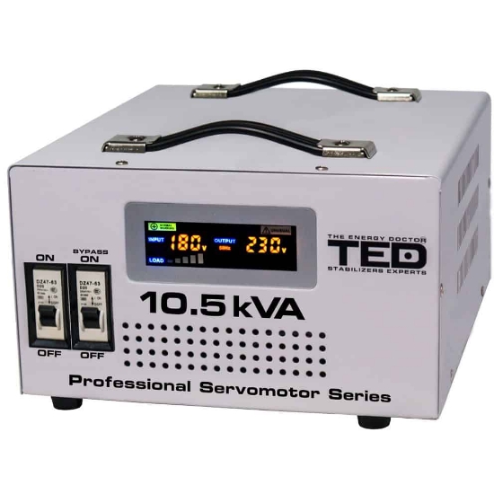 Imagine Stabilizator de tensiune cu servomotor 10.5KVA TED SVC105
