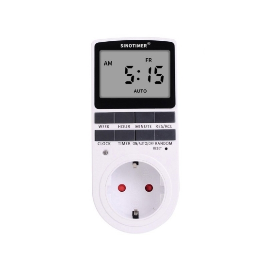 Imagine Priză digitală programabilă Sinotimer 230V 16A 3680W interval 1 minut/7 zile TM515