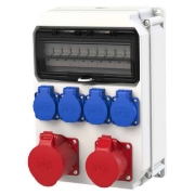 Imagine Tablou organizare șantier SCAME E1 cablat 3xSchuko IP54