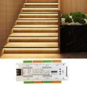 Imagine Controler Iluminat Inteligent Scări 220V 24V 32 Trepte Senzori de Mișcare Intensitate Variabilă II3840