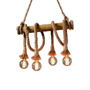 Imagine Lustră Rustică 4 Socluri E27