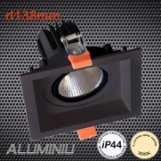 Imagine SPOT LED PĂTRAT REGLABIL 30W 230V 3000K NEGRU