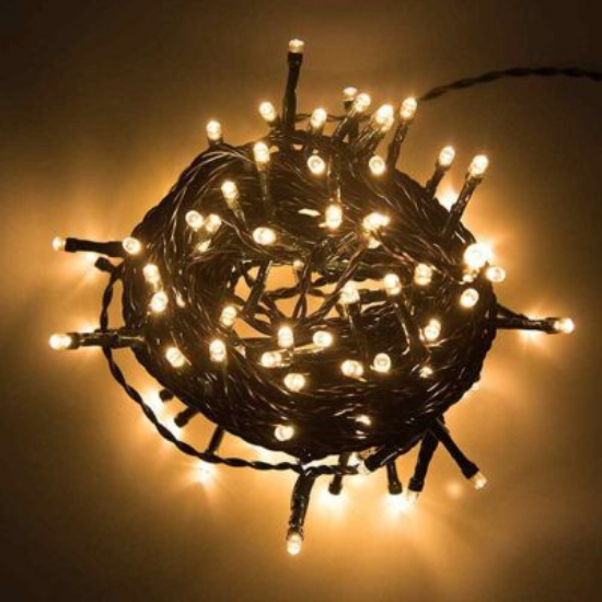 Imagine Șir iluminat festiv 10m IP44 cu 20 becuri LED alb cald
