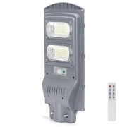 Imagine Lampă stradală cu LED ST02 solară cu senzor și telecomandă, 100W, 6500K, IP65 BT43-15032