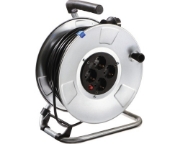 Imagine Prelungitor electric pe tambur, 50 m, 3x1.5 mm², 4 prize, Gelux