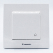 Imagine Priză Schuko cu capac Karre Plus Panasonic, fumuriu