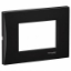 Imagine Rama curbata Schneider Electric Easy Styl, 3 module, negru metalic