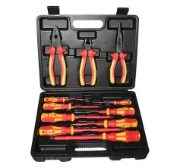 Imagine Trusa cu 11 scule galben-roșu VDE 1000V L:160MM