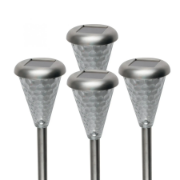 Imagine Lampă de grădină din inox cu acumulator solar H:470