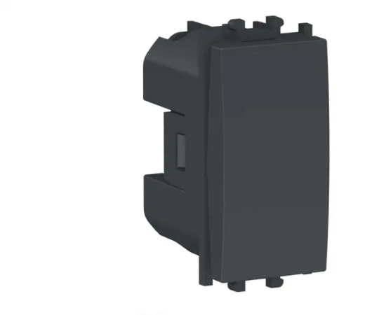 Imagine Intrerupator simplu, 1M, negru EASY