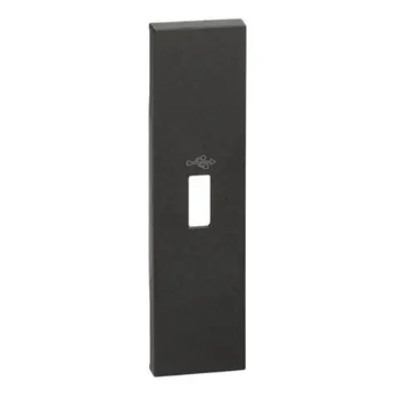 Arată detalii pentru Placă modulară pentru priză USB 1M neagră BTICINO Living Now KG10P Imagine Placă modulară pentru priză USB 1M neagră BTICINO Living Now KG10P