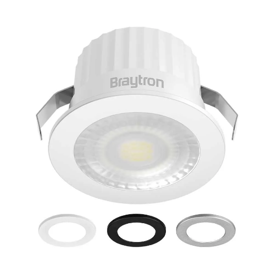 Imagine Spot LED rotund 3W 38G 3C 6500K IP54 ALB BRAYTRON