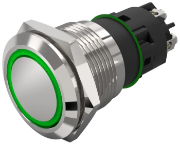 Imagine BUTON METALIC CU REVENIRE VERDE IND 32-751