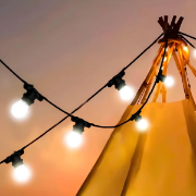 Imagine Ghirlandă luminoasă Adeleq 15-2075100, interior/exterior, 10 x E27, 10 m