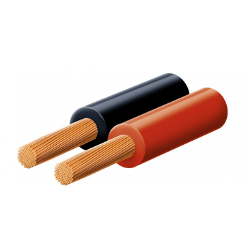 Arată detalii pentru Cablu difuzor 2x0,75 mm² roșu/negru Imagine Cablu difuzor 2x0,75 mm² roșu/negru